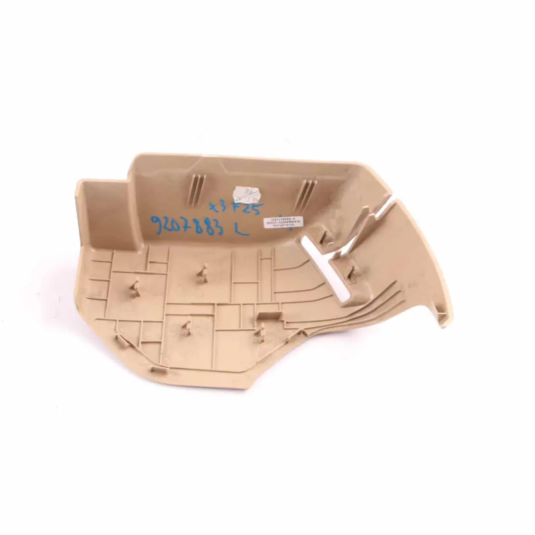 BMW X3 F25 Cubierta Moldura Cinturón Seguridad Trasero Beige Izquierdo 9175123 - SKU 9207883 - Número de pieza 9207883
