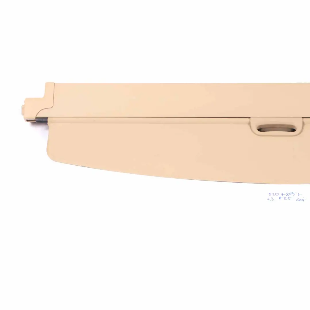 Roller Blind BMW X3 F25 Parcel Shelf Trunk Luggage Compartment Beige to with Part number 9207897 Roller Blind BMW X3 F25 Parcel Shelf Trunk Luggage Compartment Beige - SKU 9207897 - Part number 9207897