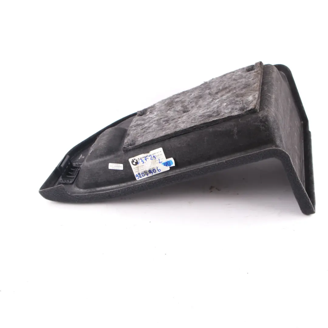  Housse de coffre BMW F25 X3 Panneau de garniture de coffre gauche Noir 7222217 - SKU 9207906 - Numéro de pièce 9207906