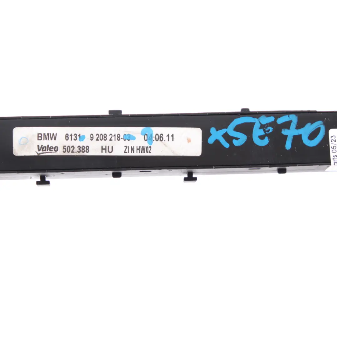  Panel Interruptores BMW E70 E71 Unidad Control Consola Central Botón PDC - SKU 9208218-1 - Número de pieza 9208218