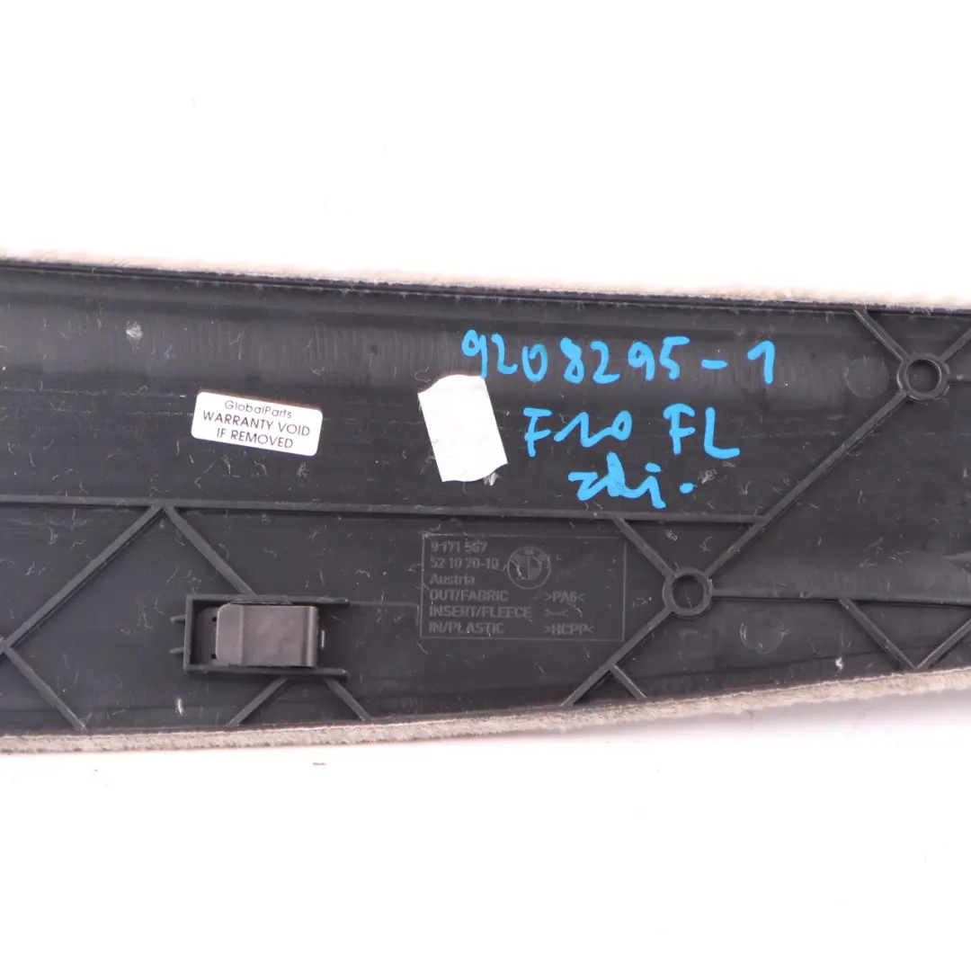 Centre Console Trim BMW F10 F11 Front Left Panel N/S Cover Strip Oyster 9171567 to with Part number 9208301 Centre Console Trim BMW F10 F11 Front Left Panel N/S Cover Strip Oyster 9171567 - SKU 9208301 - Part number 9208301