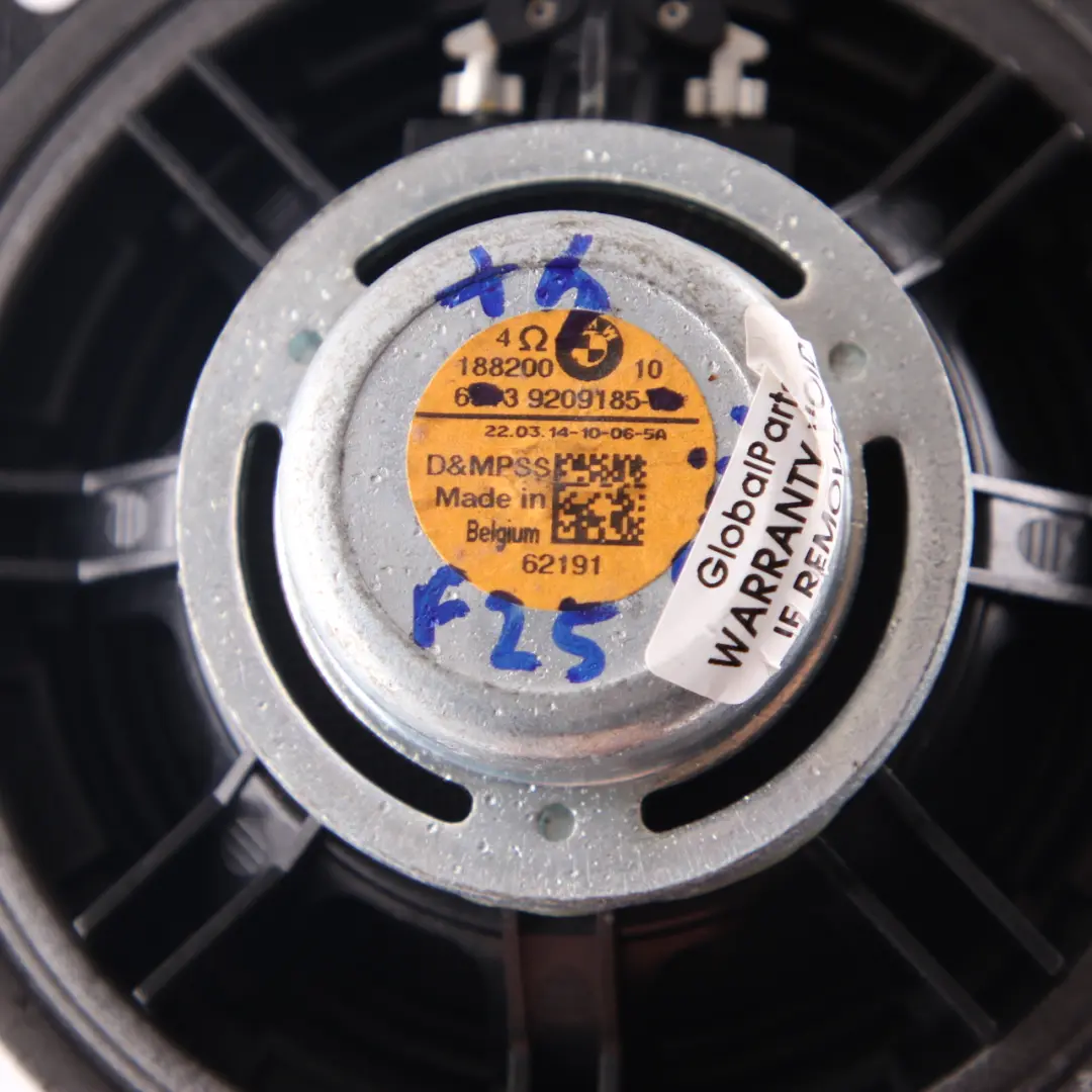 Loud Speaker BMW F25 Right Left N/O/S Hi-Fi Mid Stereo Harman/Kardon to with Part number 9209185 Loud Speaker BMW F25 Right Left N/O/S Hi-Fi Mid Stereo Harman/Kardon - SKU 9209185 - Part number 9209185