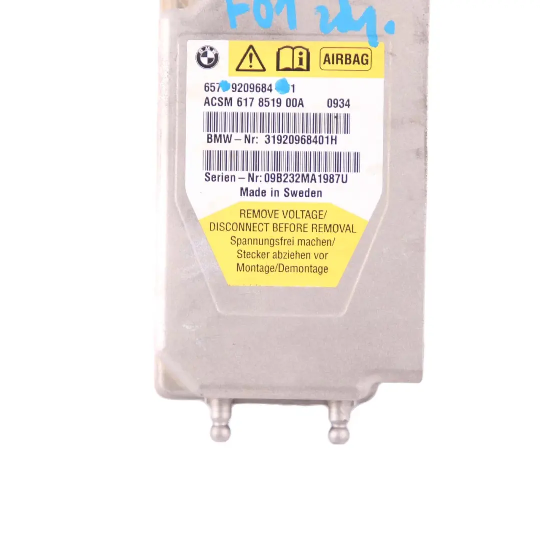 Moduł Sensor Poduszek Airbag do BMW F01 F02 F04 F07 o numerze 9266328 BMW F01 F02 F04 F07 Moduł Sensor Poduszek Airbag - SKU 9209684 - Numer Części 9266328