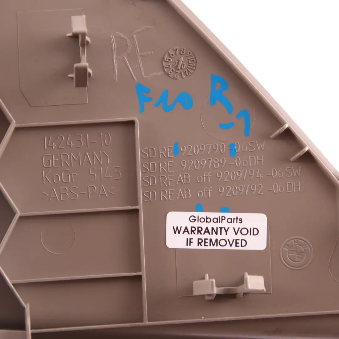 Dashboard Trim BMW F10 F11 LCI Dash Cover Panel Right O/S Oyster to with Part number 9209789 Dashboard Trim BMW F10 F11 LCI Dash Cover Panel Right O/S Oyster - SKU 9209789 - Part number 9209789