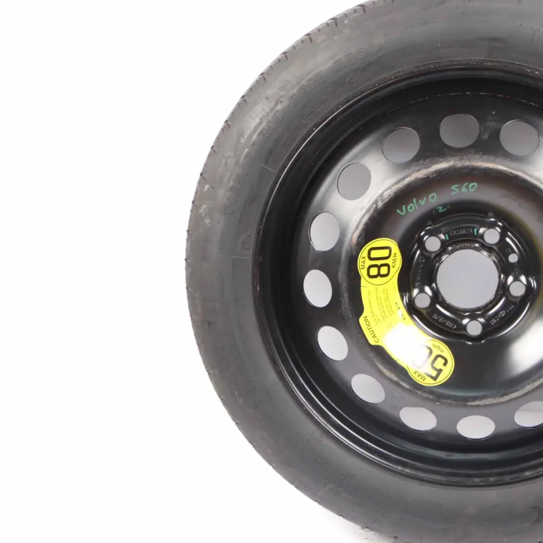 Spare Wheel Volvo S60 V70 S80 Compact Wheel Steel R17 Hankook 125/80 to with Part number 9209872 Spare Wheel Volvo S60 V70 S80 Compact Wheel Steel R17 Hankook 125/80 - SKU 9209872-1 - Part number 9209872