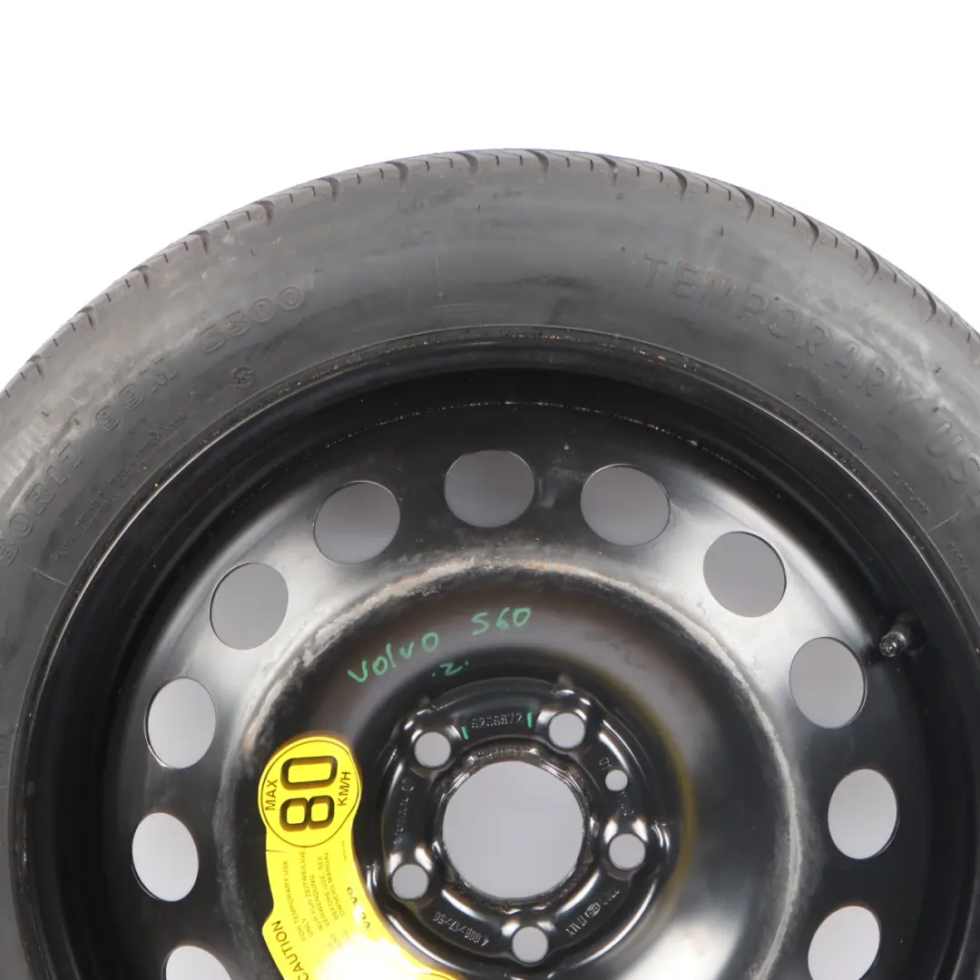  Spare Wheel Volvo S60 V70 S80 Compact Wheel Steel R17 Hankook 125/80 - SKU 9209872-1 - Part number 9209872