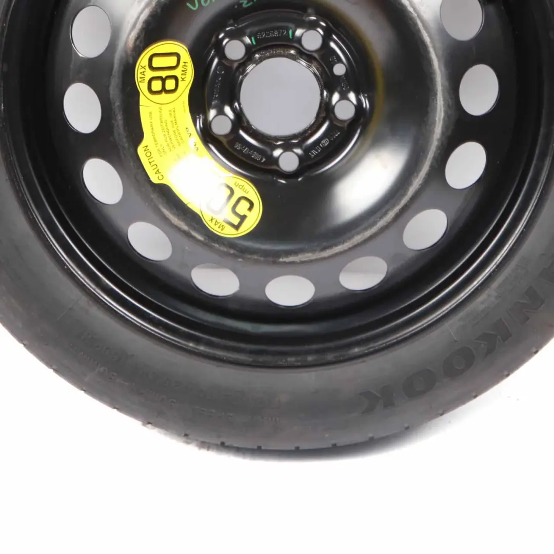 Spare Wheel Volvo S60 V70 S80 Compact Wheel Steel R17 Hankook 125/80 to with Part number 9209872 Spare Wheel Volvo S60 V70 S80 Compact Wheel Steel R17 Hankook 125/80 - SKU 9209872-1 - Part number 9209872