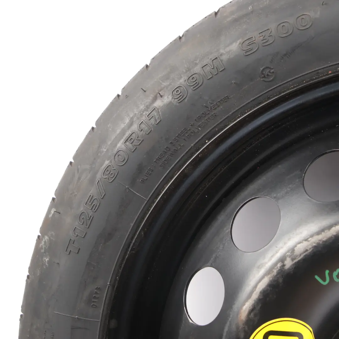  Spare Wheel Volvo S60 V70 S80 Compact Wheel Steel R17 Hankook 125/80 - SKU 9209872-1 - Part number 9209872