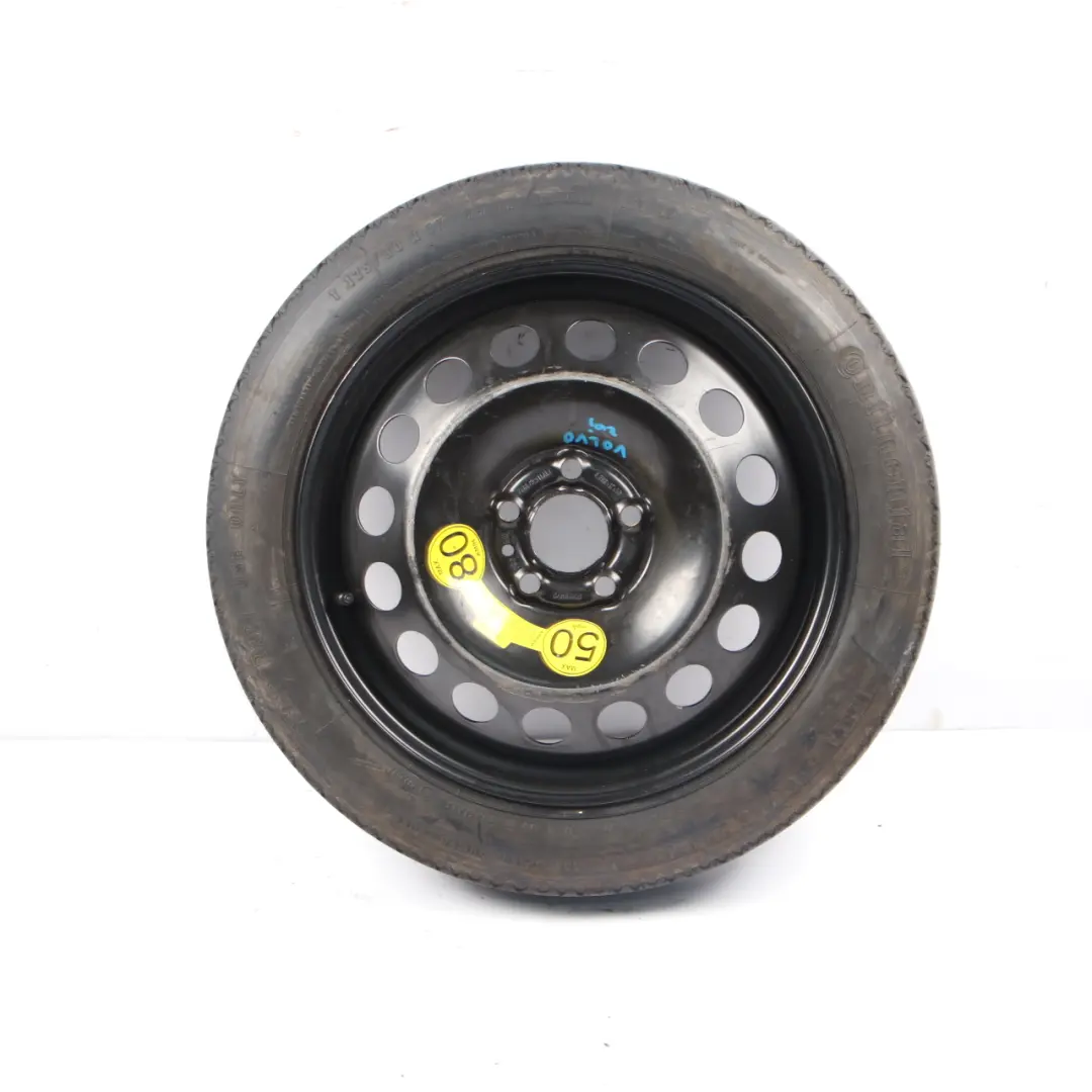 Spare Wheel Volvo S60 V70 S80 Compact Wheel Steel R17 Continental 125/80 to with Part number 9209872 Spare Wheel Volvo S60 V70 S80 Compact Wheel Steel R17 Continental 125/80 - SKU 9209872 - Part number 9209872