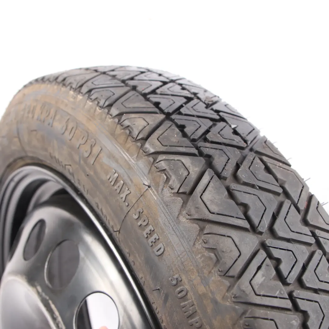 Spare Wheel Volvo S60 V70 S80 Compact Wheel Steel R17 Continental 125/80 to with Part number 9209872 Spare Wheel Volvo S60 V70 S80 Compact Wheel Steel R17 Continental 125/80 - SKU 9209872 - Part number 9209872