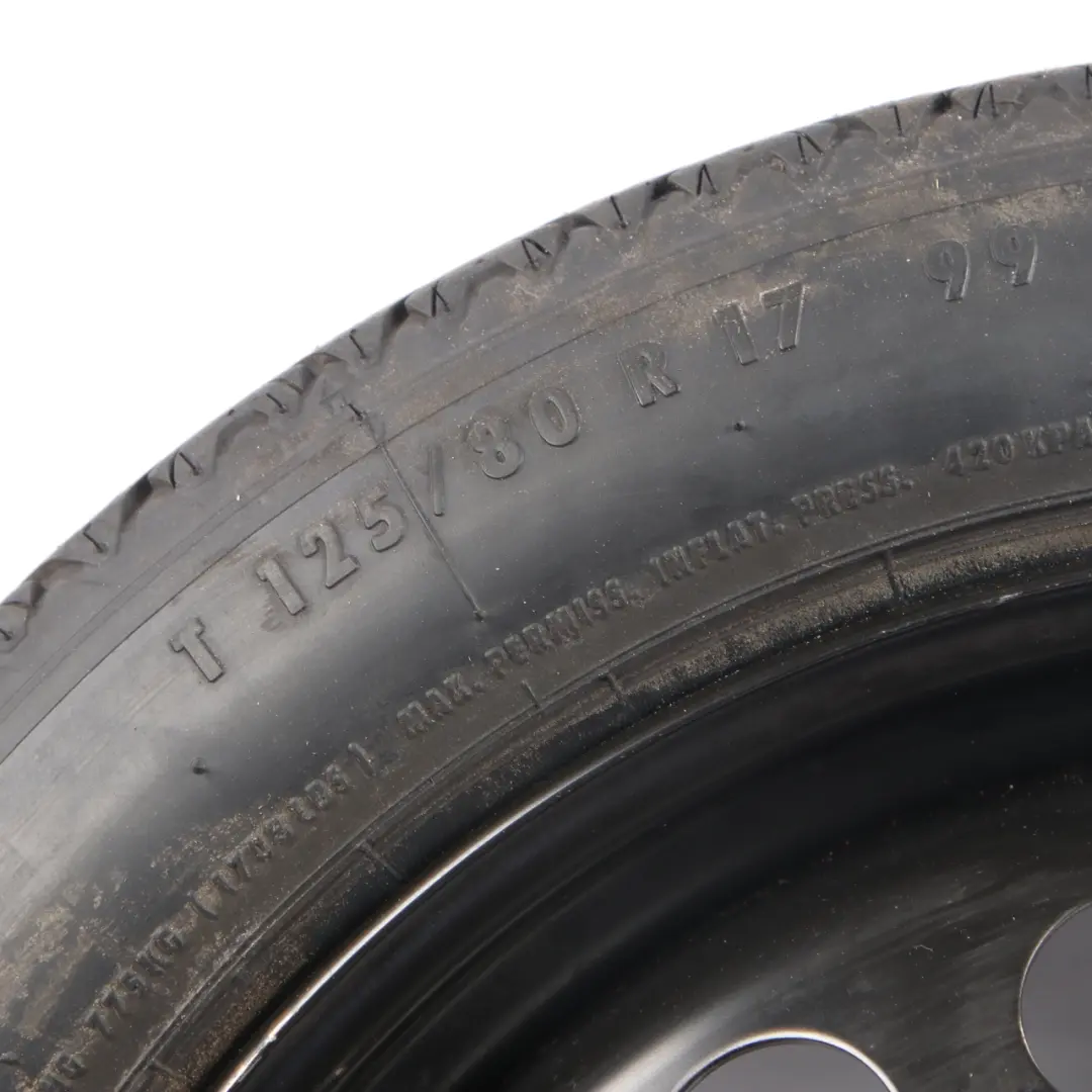 Spare Wheel Volvo S60 V70 S80 Compact Wheel Steel R17 Continental 125/80 to with Part number 9209872 Spare Wheel Volvo S60 V70 S80 Compact Wheel Steel R17 Continental 125/80 - SKU 9209872 - Part number 9209872