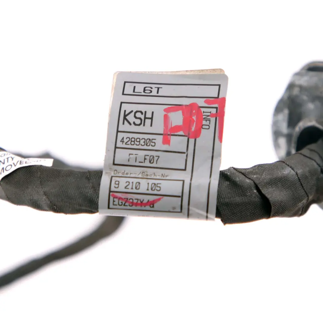BMW 5 F07 GT Gran Turismo Puerta Cableado Mazo - SKU 9210105 - Número de pieza 9210105