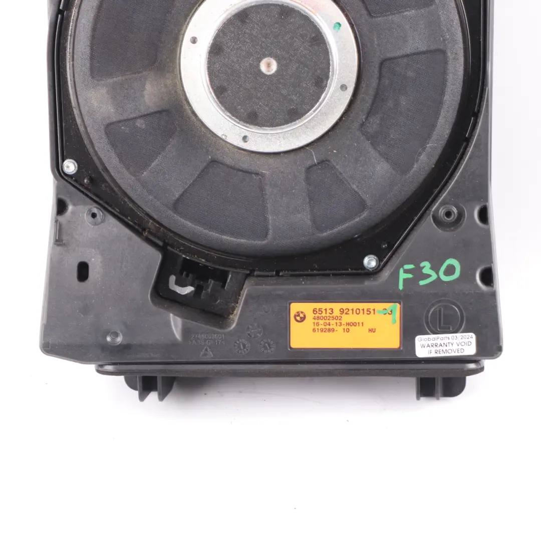 BMW F30 F31 F32 Altoparlante centrale dei bassi Harman Kardon Sinistro - SKU 9210151-1 - Numero di parte 9210151