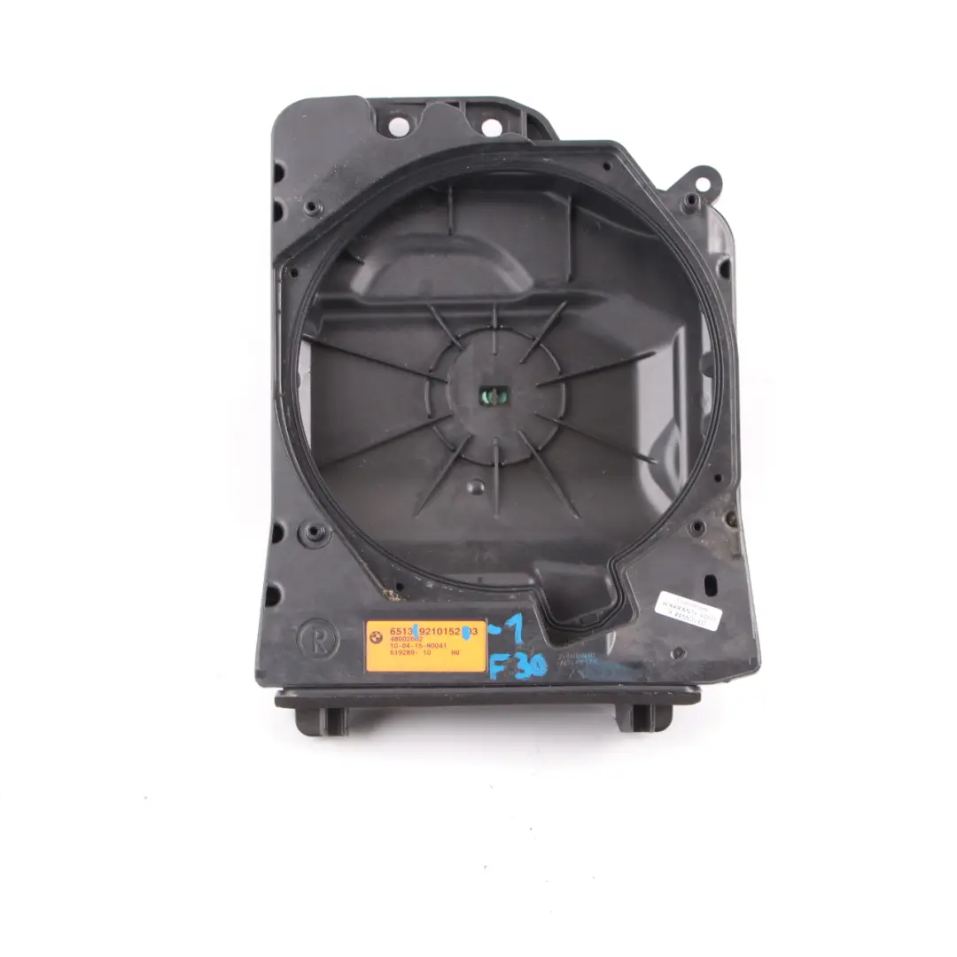 Speaker Holder Bracket BMW F30 F31 F32 1 Central Bass Cover Right O/S to with Part number 9210152 Speaker Holder Bracket BMW F30 F31 F32 1 Central Bass Cover Right O/S - SKU 9210152-1 - Part number 9210152