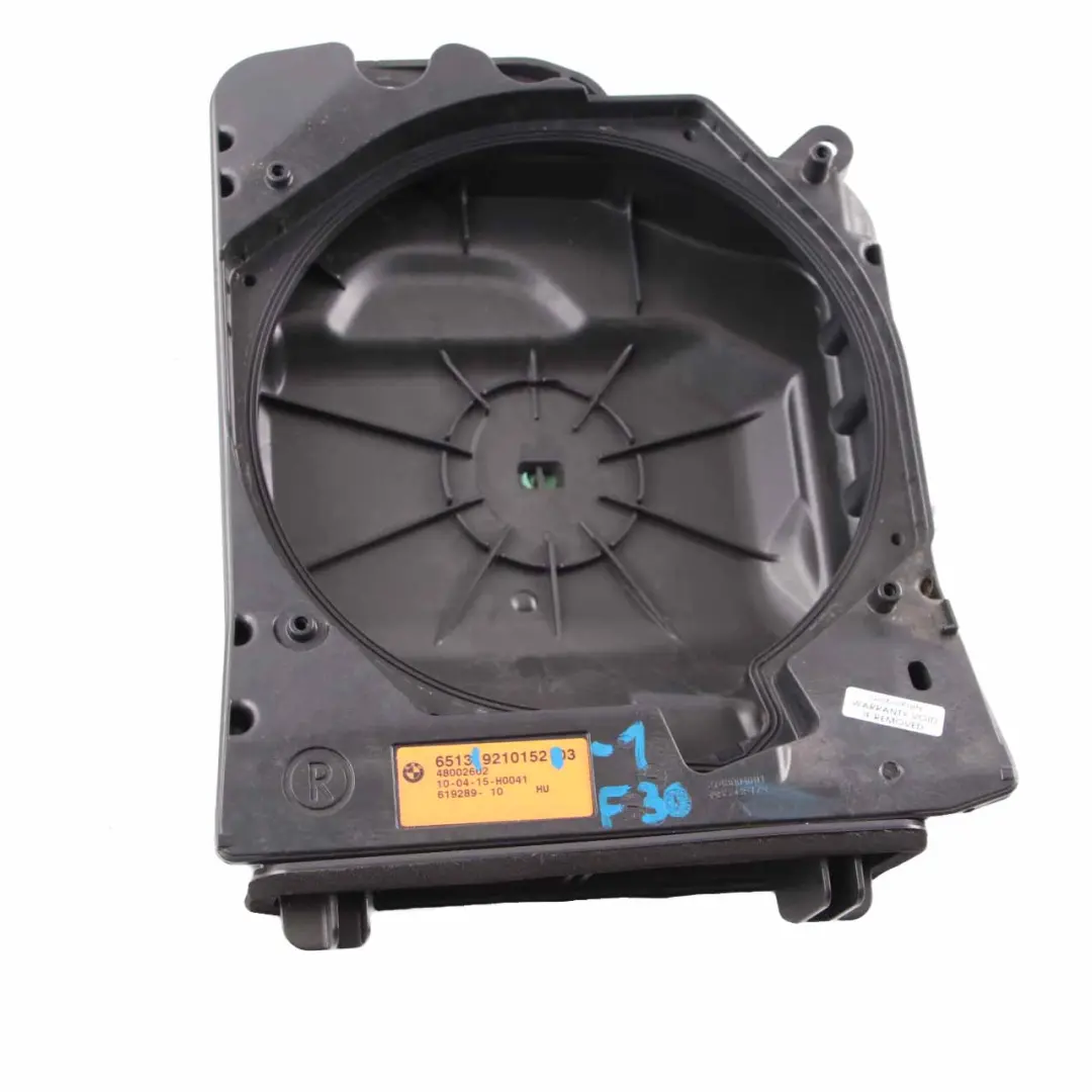 Speaker Holder Bracket BMW F30 F31 F32 1 Central Bass Cover Right O/S to with Part number 9210152 Speaker Holder Bracket BMW F30 F31 F32 1 Central Bass Cover Right O/S - SKU 9210152-1 - Part number 9210152