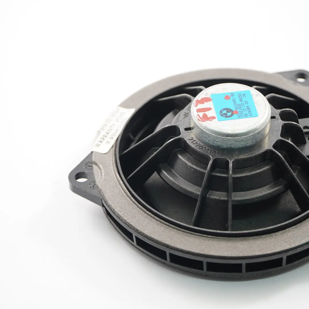 Front Speaker BMW F12 F13 Door Left Right N/O/S HIFI Audio Mid Range to with Part number 9210451 Front Speaker BMW F12 F13 Door Left Right N/O/S HIFI Audio Mid Range - SKU 9210451 - Part number 9210451