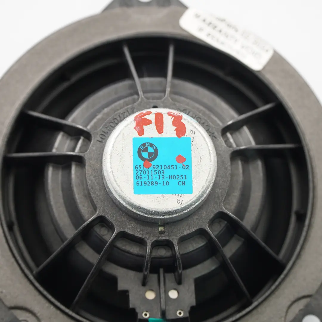  Haut-parleur avant BMW F12 F13 Porte Gauche Droite HIFI Audio Mid Range - SKU 9210451 - Numéro de pièce 9210451