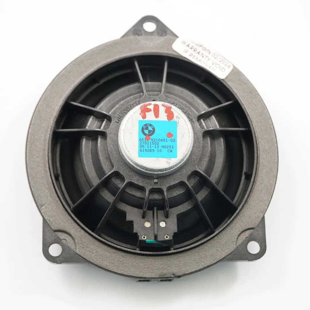  Haut-parleur avant BMW F12 F13 Porte Gauche Droite HIFI Audio Mid Range - SKU 9210451 - Numéro de pièce 9210451