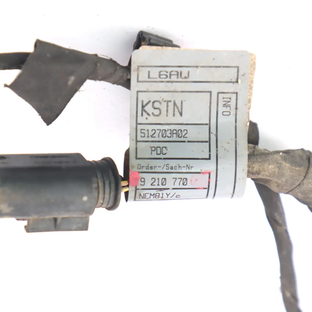 Parking Sensor Wiring BMW F07 Front Bumper PDC Loom Cable Harness to with Part number 9210770 Parking Sensor Wiring BMW F07 Front Bumper PDC Loom Cable Harness - SKU 9210770 - Part number 9210770