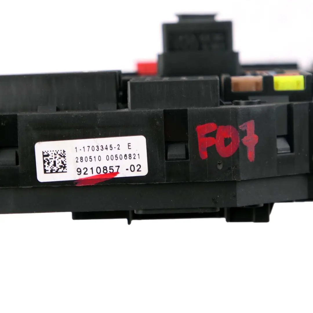 BMW 5 6 7 Series F01 F07 GT F10 F11 F13 Power Distribution Fuse Box Rear - SKU 9210857 - Part number 9210857