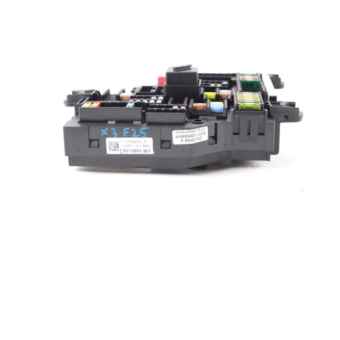 Caja fusibles Unidad de control distribución de energía Caja trasera para BMW X3 F25 con número de pieza 9210860 BMW X3 F25 Caja fusibles Unidad de control distribución de energía Caja trasera - SKU 9210860 - Número de pieza 9210860