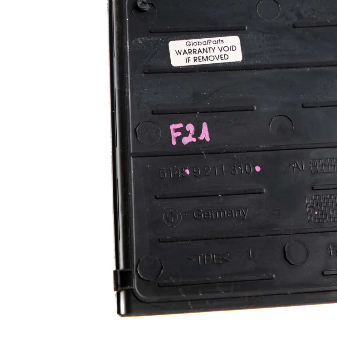 Insertar Goma Mat Almacenamiento Caja Plegable Conductor Negro para BMW F20 con número de pieza 9211310 BMW F20 Insertar Goma Mat Almacenamiento Caja Plegable Conductor Negro - SKU 9211310 - Número de pieza 9211310