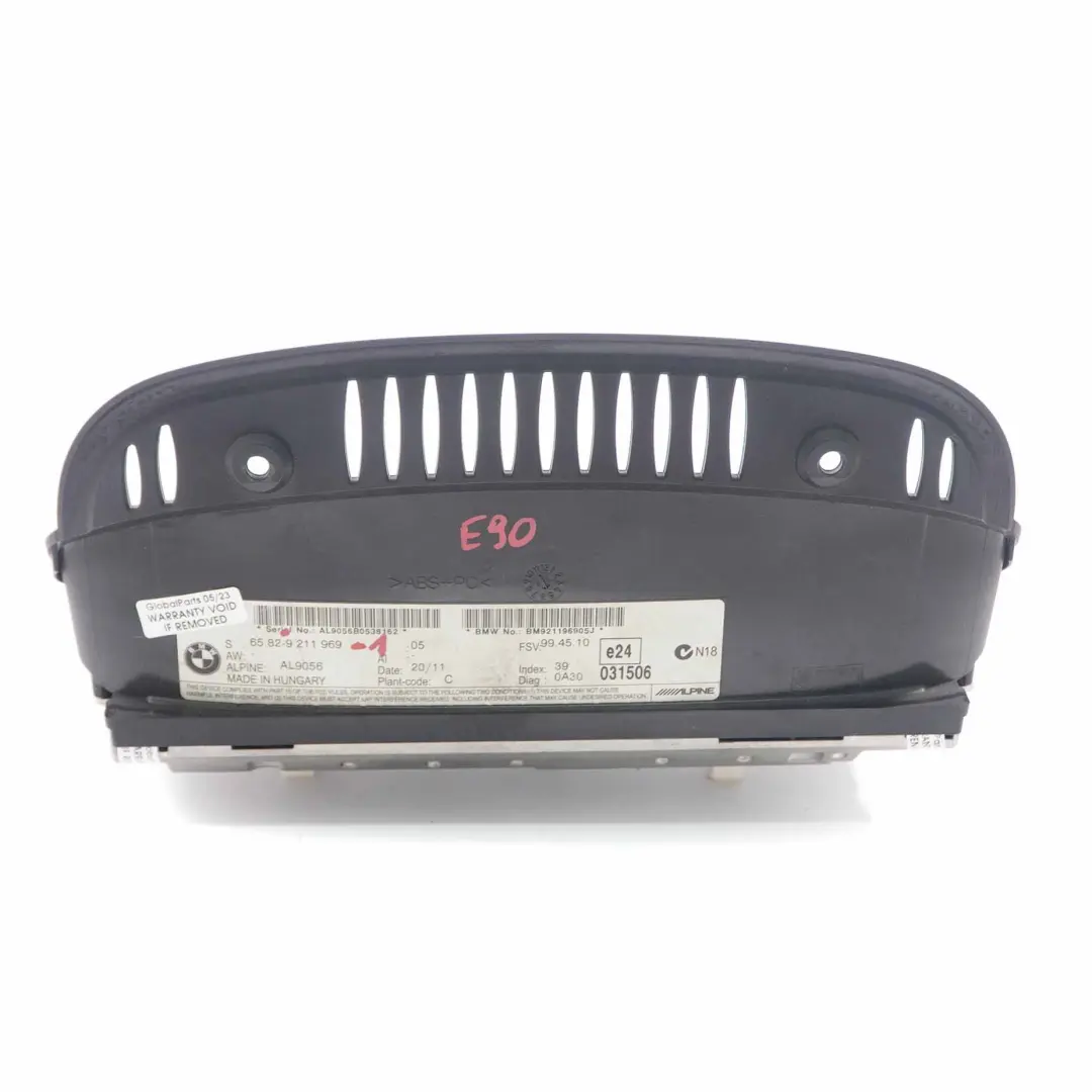 BMW E60 E61 E90 E91 LCI Pantalla 8.8" Monitor Sat Nav - SKU 9211969-1 - Número de pieza 9211969