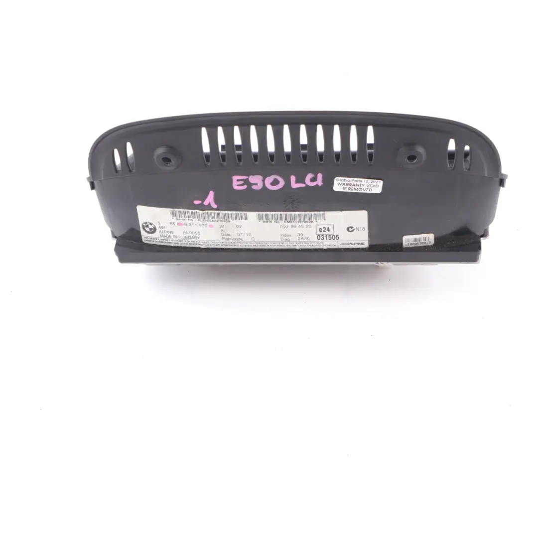 BMW E90 E91 E92 E93 LCI Bildschirm Sat Nav Monitor Display 6,5" - SKU 9211970-1 - Teilenummer 9211970