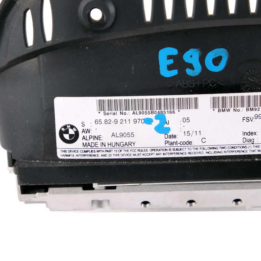 BMW 3 Series E90 E91 E92 E93 2 Screen Sat Nav Monitor Screen Display - SKU 9211970-2 - Part number 9211970