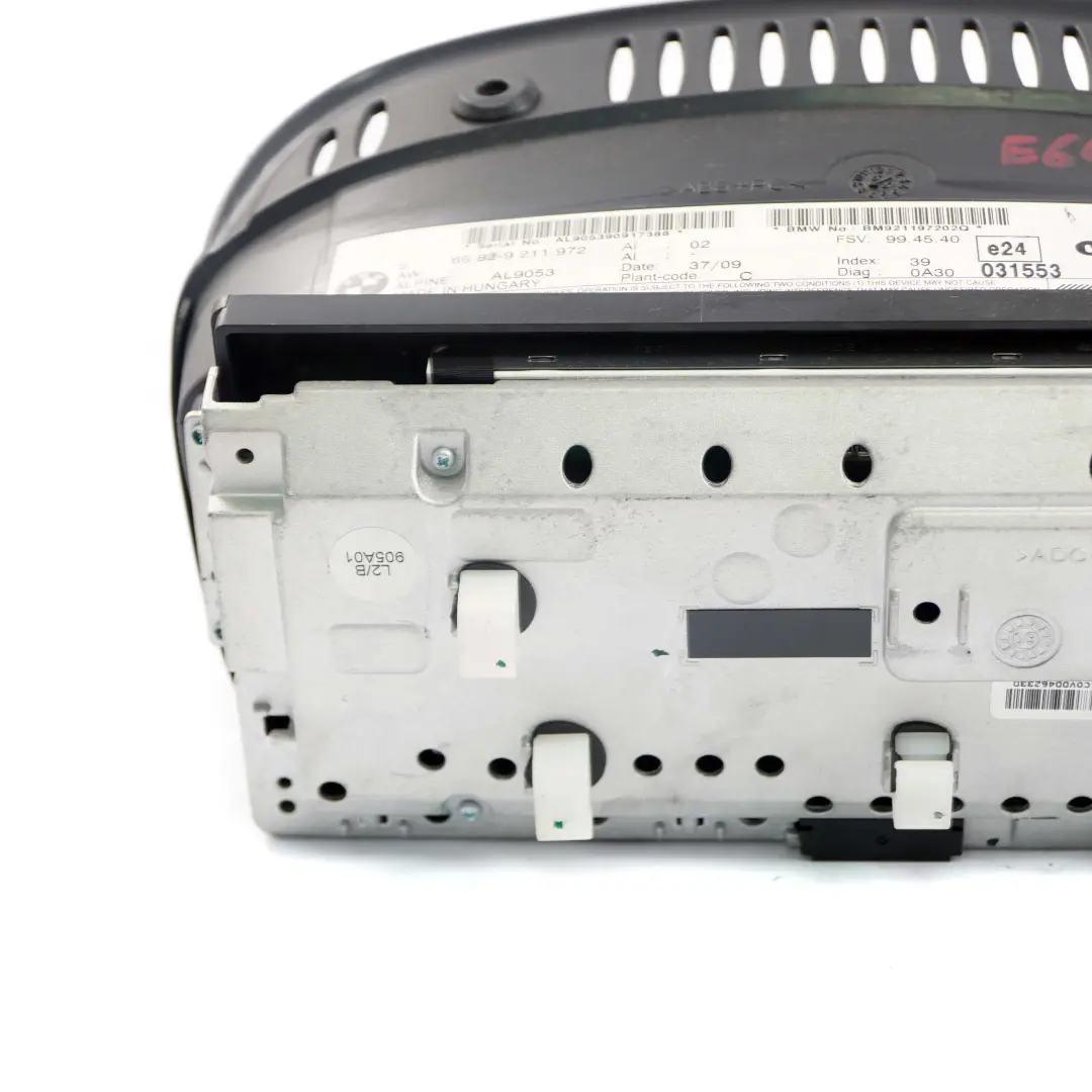 Wyświetlacz ekran nawigacji 6,5" do BMW E60 E63 o numerze 9211972 BMW E60 E63 Wyświetlacz ekran nawigacji 6,5" - SKU 9211972 - Numer Części 9211972