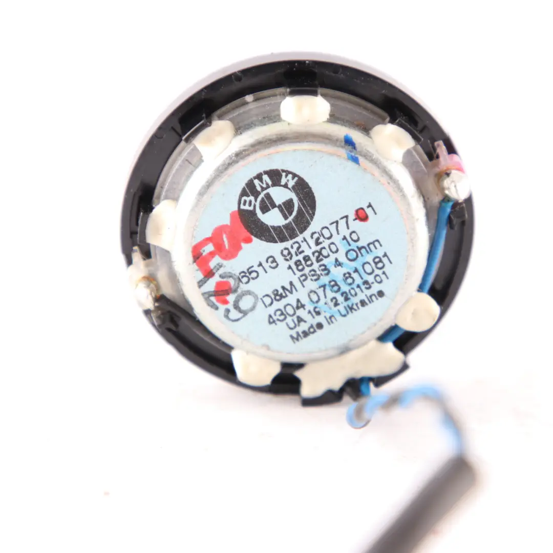 Front Door Hi-Fi Audio System Tweeter Speaker Unit BMW X5 E70 F01 F07 GT - SKU 9212077 - Part number 9212077