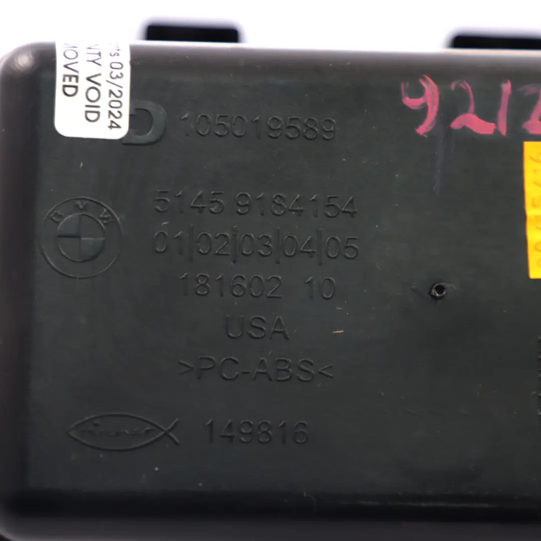  Dashboard Folding Box BMW X3 F25 X4 F26 Driver's Side Storage Black - SKU 9212921 - Part number 9212921