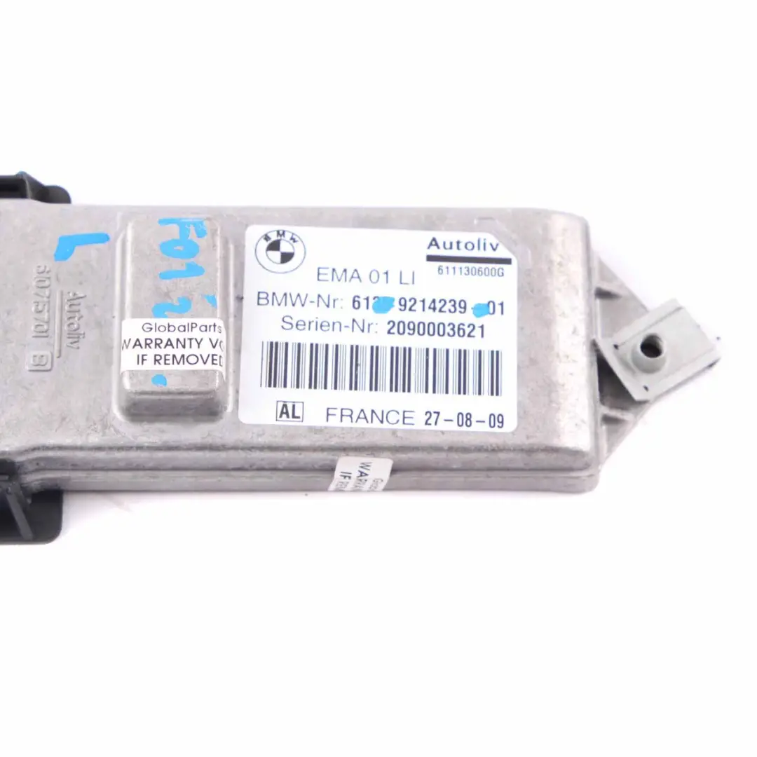  Belt Retractor BMW F01 F02 EMA Front Left Control Unit Air Module Bag - SKU 9214239 - Part number 9214239