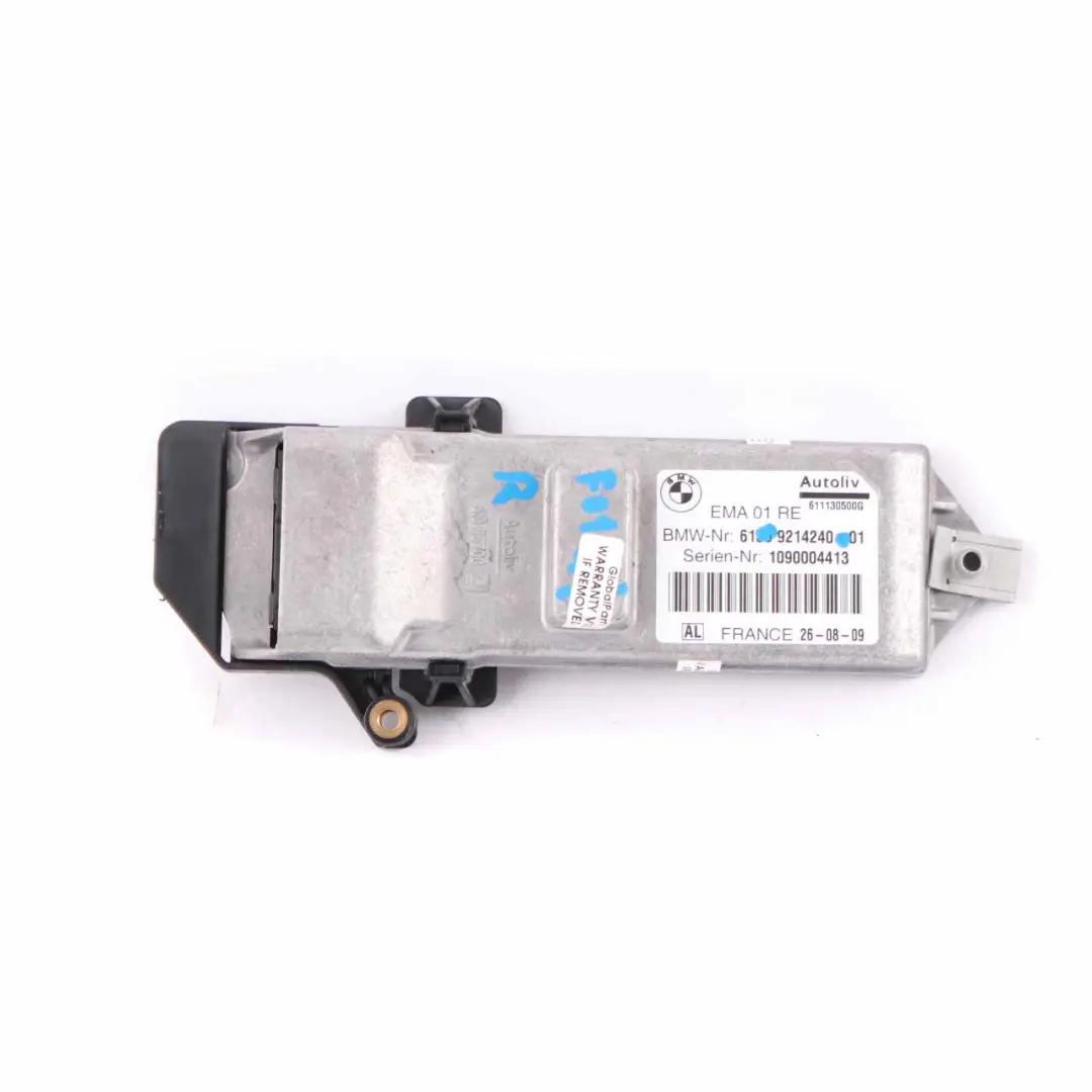 Belt Retractor BMW F01 F02 EMA Front Right Control Unit Air Module Bag to with Part number 9214240 Belt Retractor BMW F01 F02 EMA Front Right Control Unit Air Module Bag - SKU 9214240 - Part number 9214240