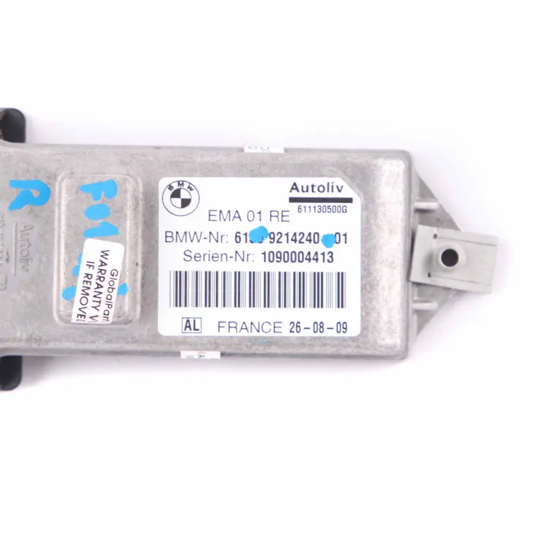  Belt Retractor BMW F01 F02 EMA Front Right Control Unit Air Module Bag - SKU 9214240 - Part number 9214240