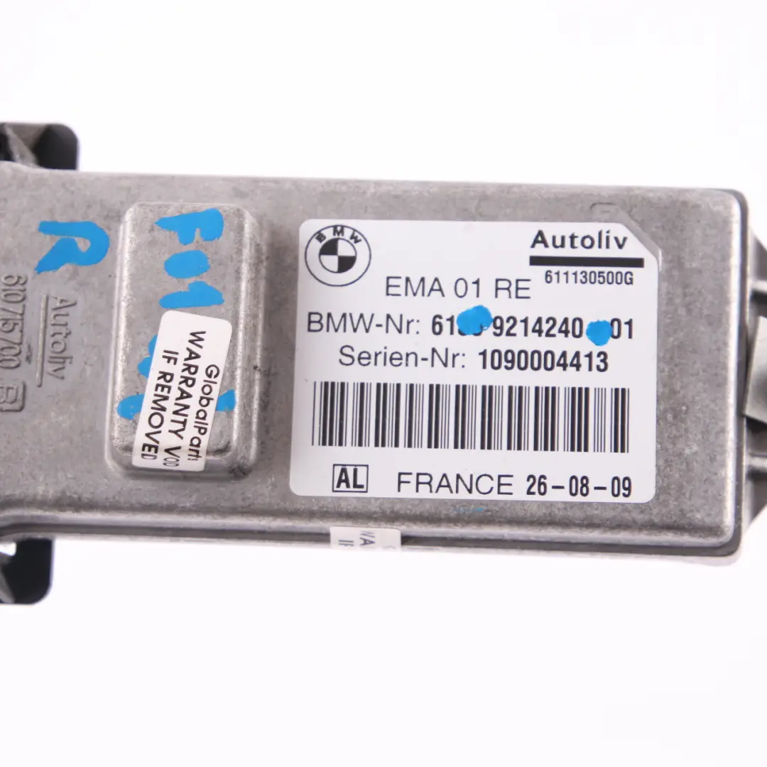  Belt Retractor BMW F01 F02 EMA Front Right Control Unit Air Module Bag - SKU 9214240 - Part number 9214240