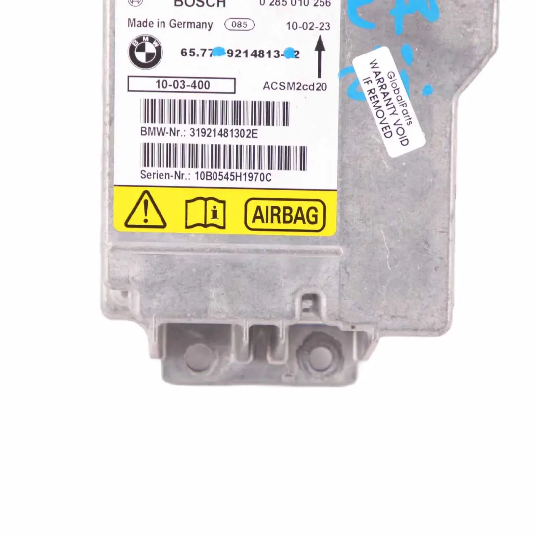 BMW X5 E70 Sicherheits-Airbag-Steuergerät-Modul ECU X6 E71 Bosch - SKU 9214813 - Teilenummer 9171948