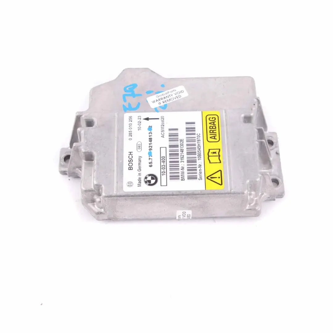 Sicherheits-Airbag-Steuergerät-Modul ECU X6 E71 Bosch für BMW X5 E70 mit Teilenummer 9171948 BMW X5 E70 Sicherheits-Airbag-Steuergerät-Modul ECU X6 E71 Bosch - SKU 9214813 - Teilenummer 9171948