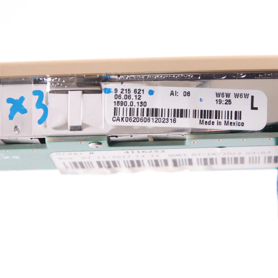  Luce lettura BMW F11 X3 F25 Interno Posteriore Sinistro Savannabeige - SKU 9215621 - Numero di parte 9215621