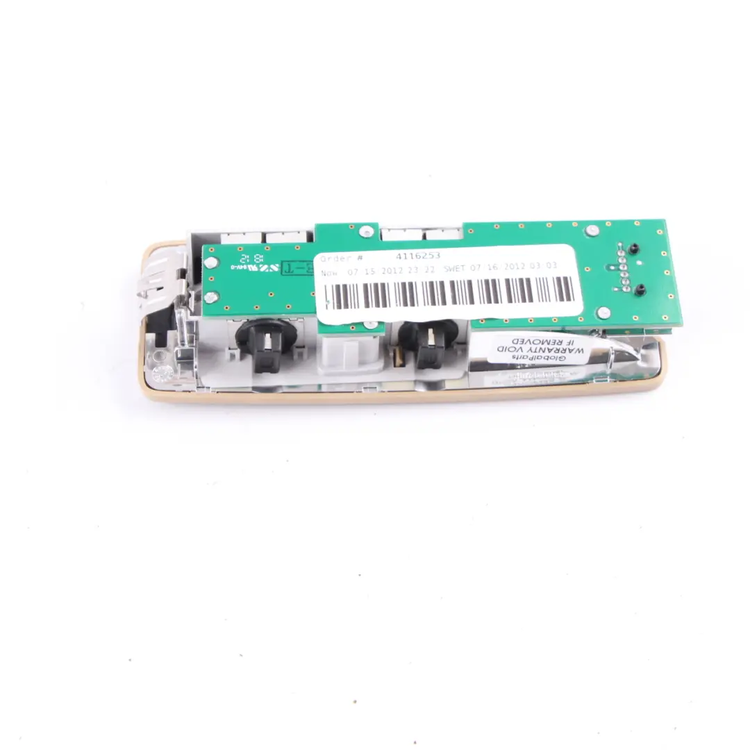  Luz lectura BMW F11 X3 F25 Luz interior trasera izquierda Savannabeige - SKU 9215621 - Número de pieza 9215621