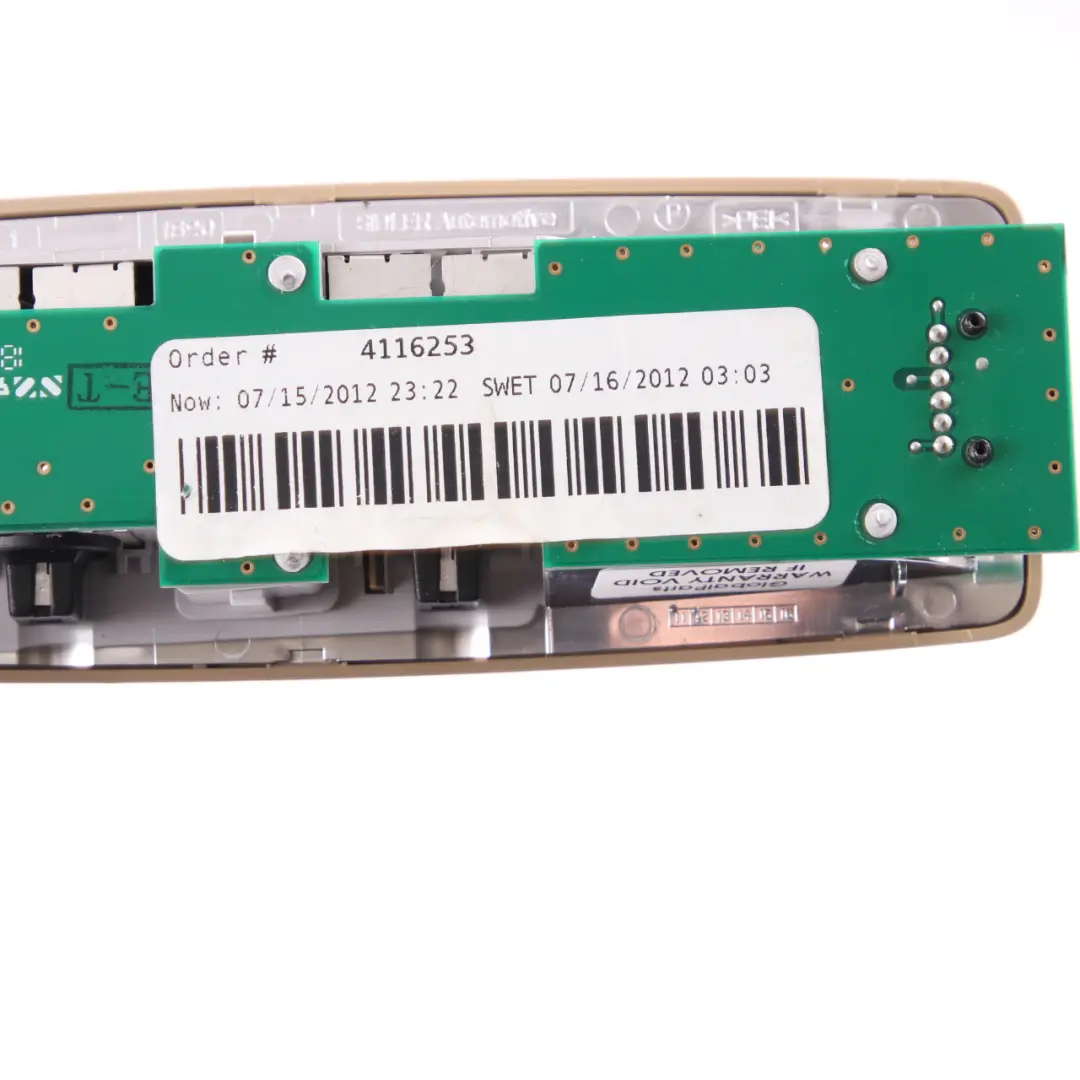 Reading Light BMW F11 X3 F25 Interior Rear Left N/S Lamp Savannabeige to with Part number 9215621 Reading Light BMW F11 X3 F25 Interior Rear Left N/S Lamp Savannabeige - SKU 9215621 - Part number 9215621