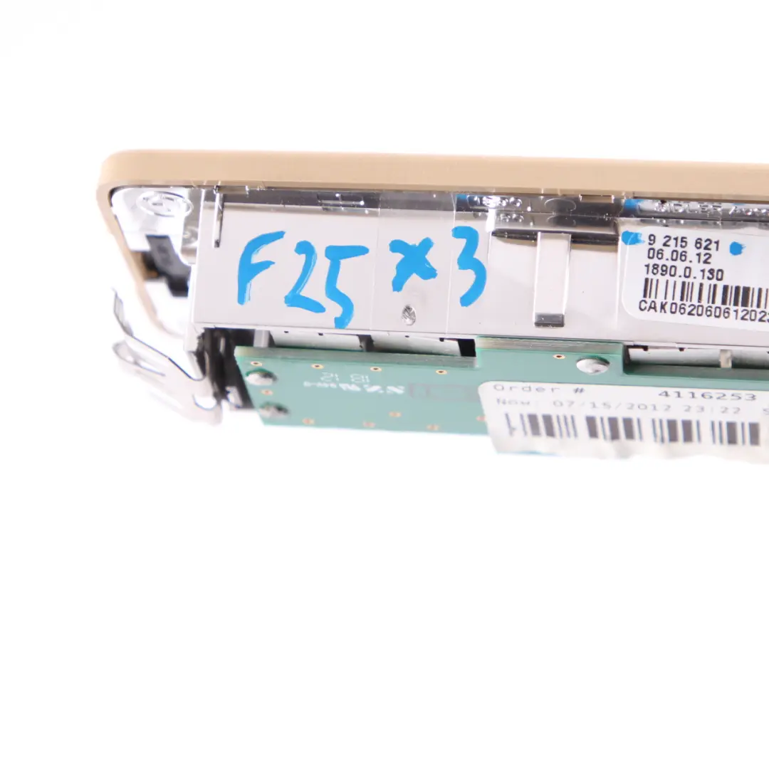  Luce lettura BMW F11 X3 F25 Interno Posteriore Sinistro Savannabeige - SKU 9215621 - Numero di parte 9215621