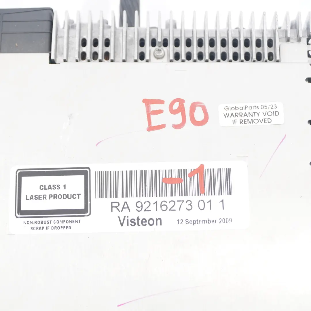 Radio BMW Business CD Player Unidad de Control para BMW E81 E87 E90 E91 con número de pieza 9216273 BMW E81 E87 E90 E91 Radio BMW Business CD Player Unidad de Control - SKU 9216273-1 - Número de pieza 9216273