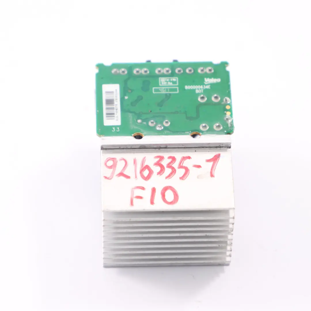 Moteur de chauffage arrière Résistance ventilateur Valeo pour BMW F01 F10 F11 à propos du numéro de pièce 9216335 BMW F01 F10 F11 Moteur de chauffage arrière Résistance ventilateur Valeo - SKU 9216335-1 - Numéro de pièce 9216335