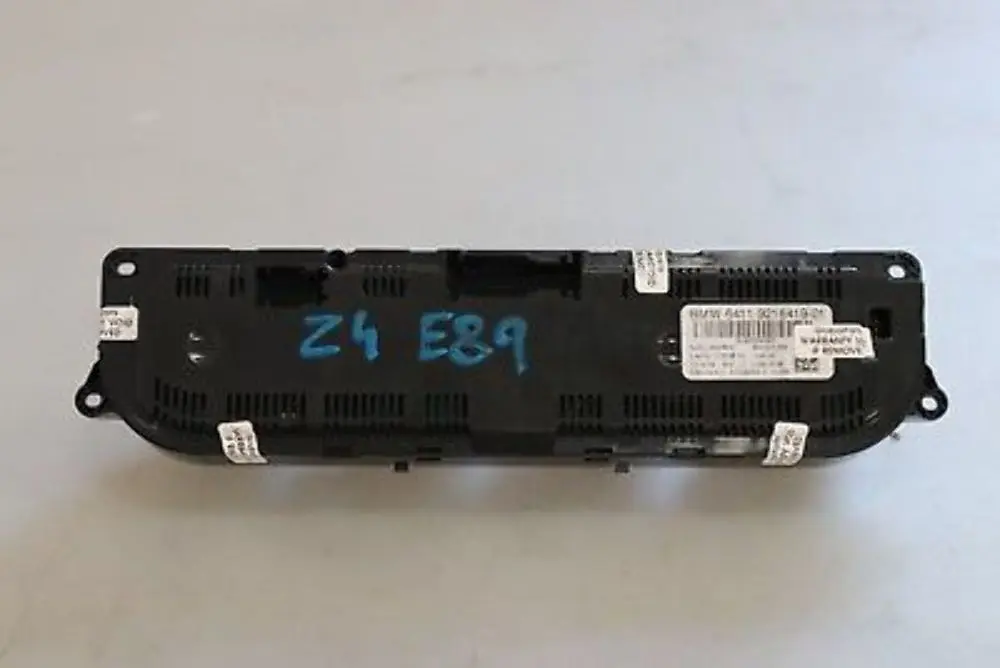 A/C Air Conditioning Control to BMW Z4 Series E89 Cabrio Roadster Automatic with Part number 9216419 BMW Z4 Series E89 Cabrio Roadster Automatic A/C Air Conditioning Control - SKU 9216419 - Part number 9216419