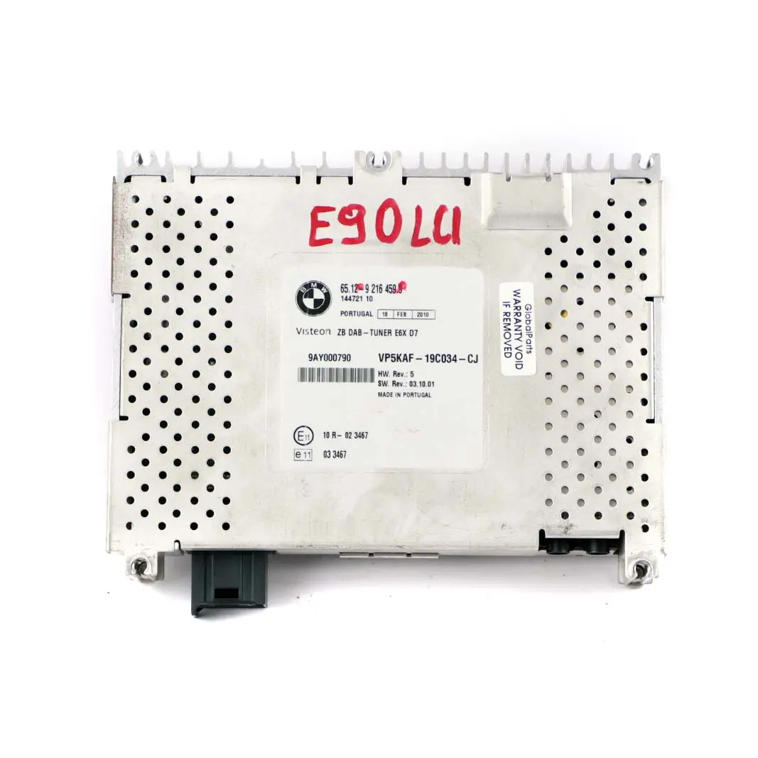 DAB Radio Tuner Modul für BMW 1 3 5 E60 E81 E87 E90 E91 Mini R55 R56 mit Teilenummer 9216459 BMW 1 3 5 E60 E81 E87 E90 E91 Mini R55 R56 DAB Radio Tuner Modul - SKU 9216459 - Teilenummer 9216459