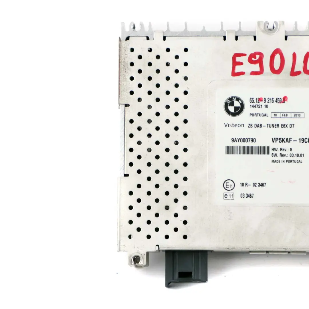 DAB Radio Tuner Modul für BMW 1 3 5 E60 E81 E87 E90 E91 Mini R55 R56 mit Teilenummer 9216459 BMW 1 3 5 E60 E81 E87 E90 E91 Mini R55 R56 DAB Radio Tuner Modul - SKU 9216459 - Teilenummer 9216459