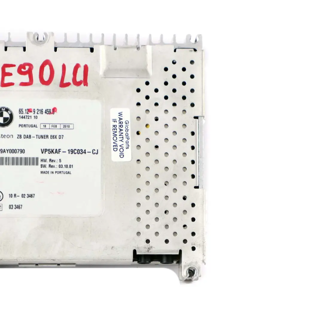 Moduł DAB do BMW E60 E87 E90 E91 Mini R55 R56 o numerze 9216459 BMW E60 E87 E90 E91 Mini R55 R56 Moduł DAB - SKU 9216459 - Numer Części 9216459