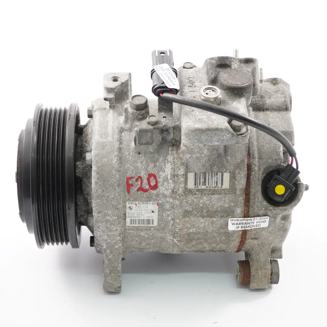 Klima Anlage Kompressor Air Con A/C für BMW F20 F21 F30 F31 F25 F26 mit Teilenummer 9216467 BMW F20 F21 F30 F31 F25 F26 Klima Anlage Kompressor Air Con A/C - SKU 9216467 - Teilenummer 9216467