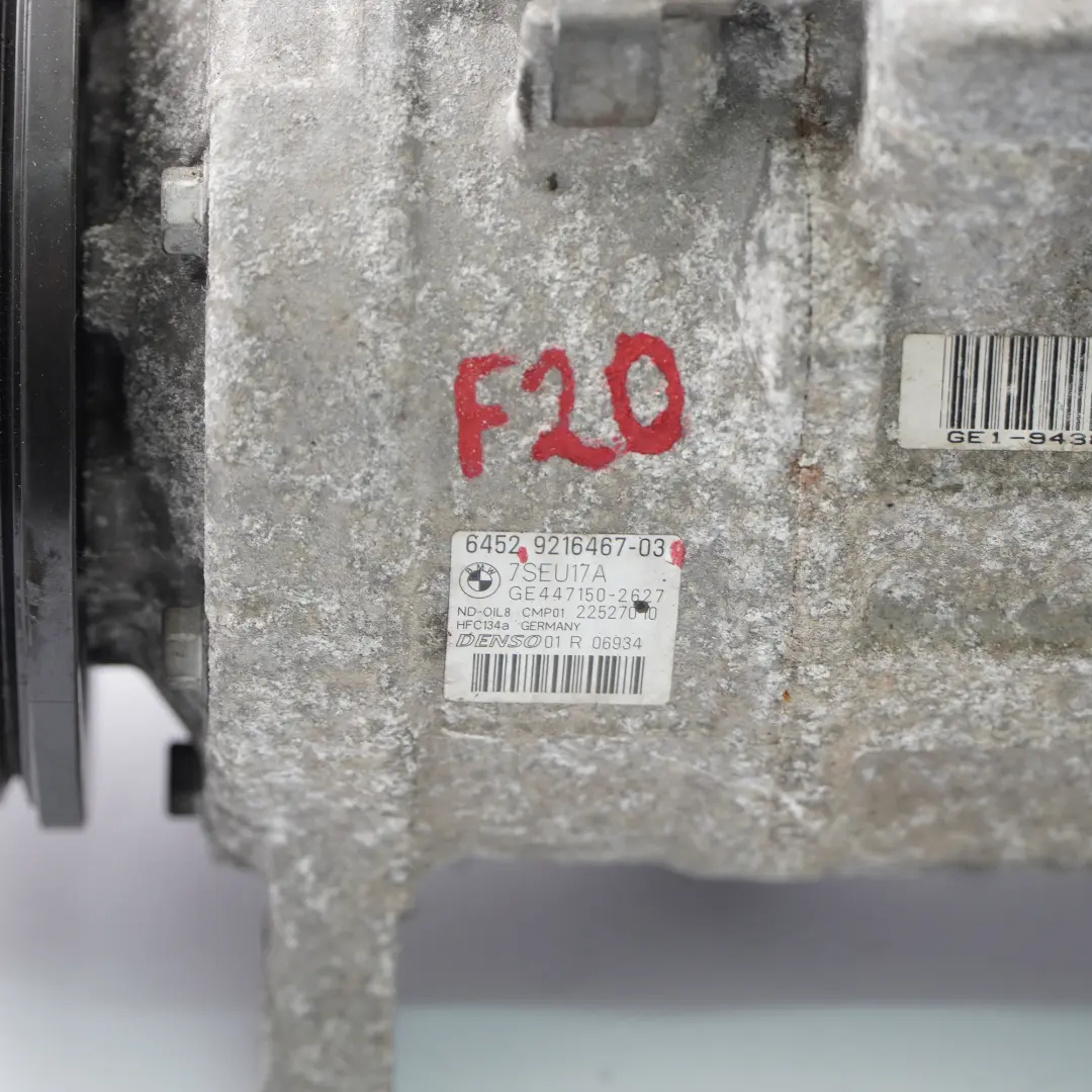 Klima Anlage Kompressor Air Con A/C für BMW F20 F21 F30 F31 F25 F26 mit Teilenummer 9216467 BMW F20 F21 F30 F31 F25 F26 Klima Anlage Kompressor Air Con A/C - SKU 9216467 - Teilenummer 9216467